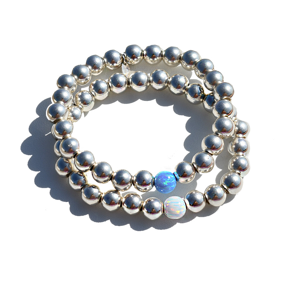 Sterling Opal Stretch Bracelet - TITIN